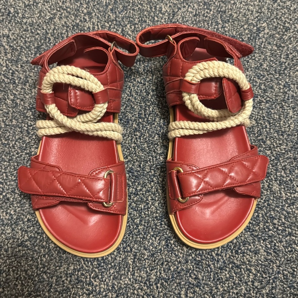ALOHAS Women’s red sandals